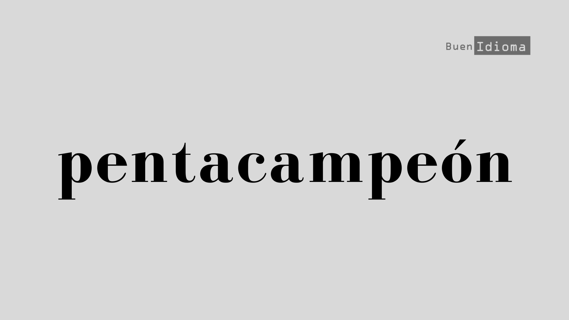 Pentacampeón